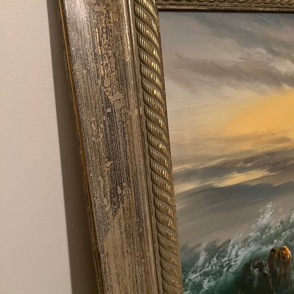 H Gailey Original Oil on Canvas Painting - Picture 5 of 5